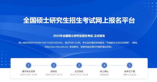 2025年全国硕士研究生招生考试网上报名将于10月15日开始